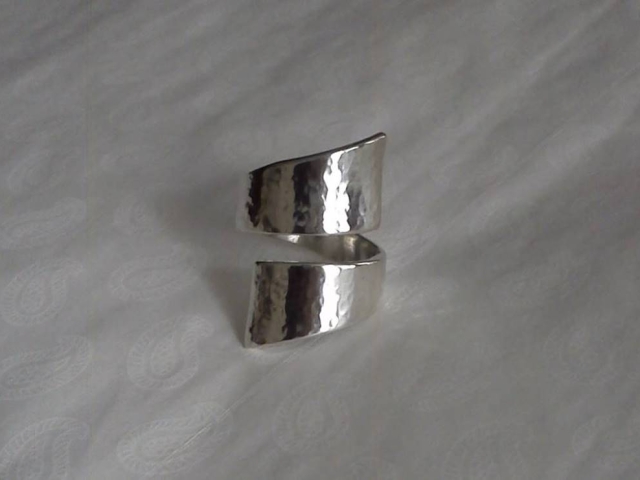 anello in argento elica