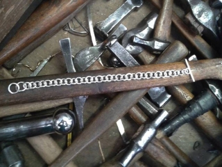 braccialetto a catena in argento