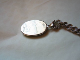 gioiello pendente malachite e argento
